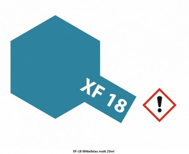 Tamiya 81318 XF18 - Mittel-Blau matt 23ml 