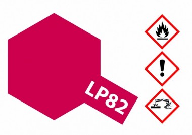 Tamiya 82182 LP-82 Misch-Rot 10ml Leicht Transparent 