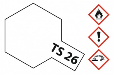 Tamiya 85026 TS26 - Spray Weiss glanz 100ml (gl) 