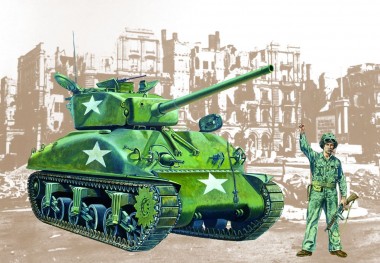 Italeri 0225 Sherman M4A1  