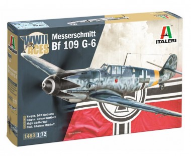 Italeri 1483 Messerschmitt Bf 109 G-2/G-6 Aces 