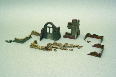 Italeri 6087 Mauern und Ruinen mit Zubehör  