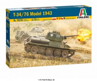 Italeri 7078 T34/76 Mod. 43  
