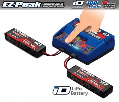 TRAXXAS TRX2990GX EZ-Peak Dual Schnell-Lader 2x4A & 2x Li 