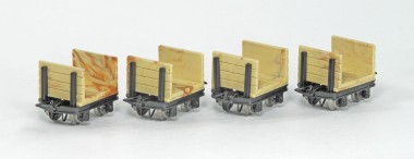 Minitrains 3004 4 Stirnbordloren ohne Bremse 