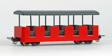 Minitrains 5196 Schlossgartenbahn Personnenwagen rot 