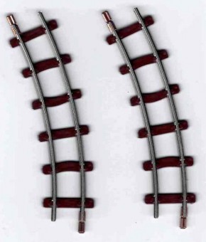 Minitrains 9302 Kurzes gebogenes Gleis 30° - R140 2-Stk 