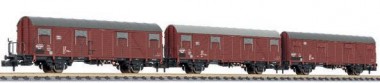 Liliput 260147 DB gedeckte Güterwagen-Set 3-tlg Ep.4 