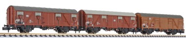 Liliput 260149 DB gedeckte Güterwagen-Set 3-tlg Ep.4 