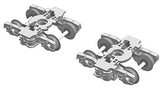 Liliput 44520-467-9 Drehgestell-Umbausatz H0e zu H0m 