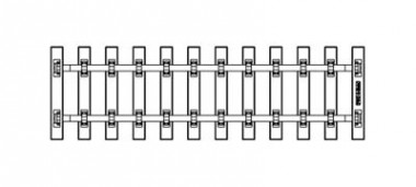 Piko 35231 G Schwellenband 280 mm 
