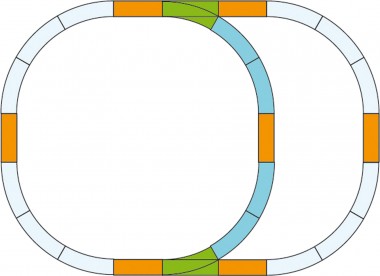 Piko 35302 G Gleis-Set Überholgleis 