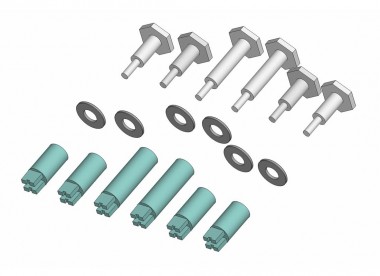 Piko 36091 Kurbelbolzen-Set Mogul hell 