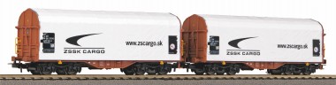 Piko 58258 ZSSK Schiebeplanenwagen-Set 2-tlg Ep.6 