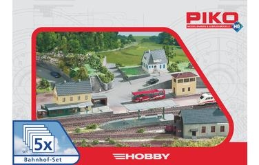 Piko 61923 Gebäude Set Bahnhof 5-teilig 