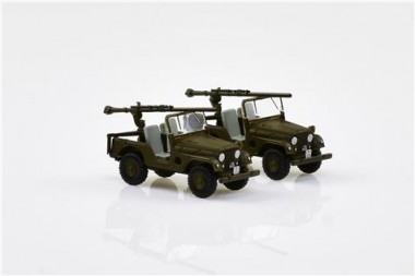 SwissLine 005103 2 Jeep PAK58 - Pz Abwehr Kompanie (CH) 