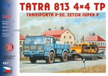 SDV model 497 Tatra 813 4×4 TP, P-20, Zetor Super P 
