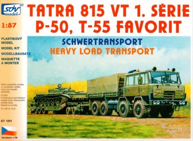 SDV model 87191 Tatra 815 8x8 VT, P-50, T-55C-2 Favorit 