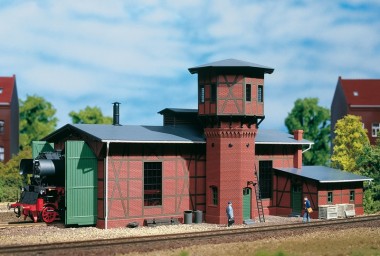 Auhagen 11400 Lokschuppen mit Wasserturm 