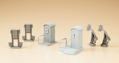 Auhagen 12242 2 Streckentelefone & 4 Spannwerke 