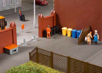 Auhagen 41649 Mülltonnen mit Zubehör 