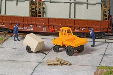 Auhagen 43698 Waran mit Kompressoranhänger 