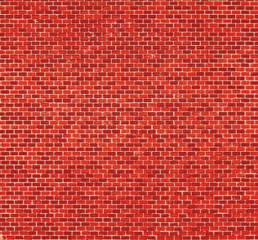 Auhagen 50104 Dekorpappe Ziegelmauer rot 