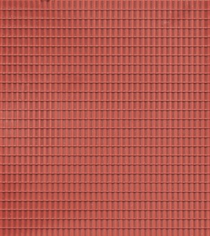 Auhagen 52225 Dekorplatte Dachpfanne rotbraun 