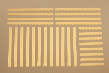 Auhagen 80403 Säulen und Ziegelfriese gelb 