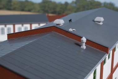 Auhagen 80418 Brandschutzmauern rot 