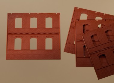 Auhagen 80501 Wände 2324B rot 