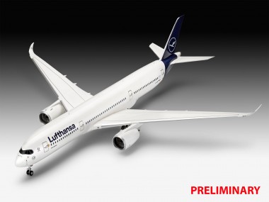 Revell 05612 GeschenkSet: Airbus A350-900 LH 100Years 