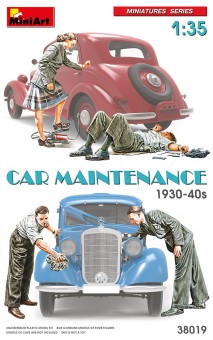 MiniArt 38019 Figuren Autopflege - Car Maintenance 
