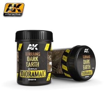 Modellbau AK8018 Terrains Dark Earth - Acrylic 250ml 