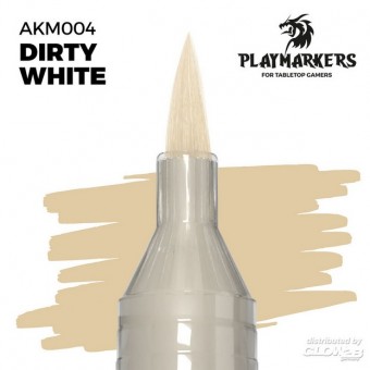 Modellbau AKM004 AK Interactive: Playmarker Dirty White 