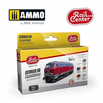 Modellbau AMMO-R1003 Farbset: German DB Locomotives Epoch V 