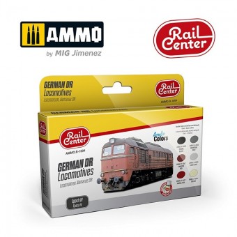 Modellbau AMMO-R1004 Farbset: German DR Locomotives Epoch IV 
