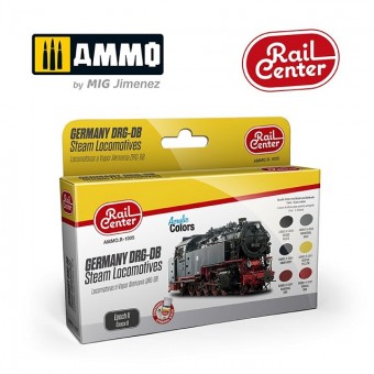 Modellbau AMMO-R1005 Farbset: Germany DRG-DB Steam Locom. 