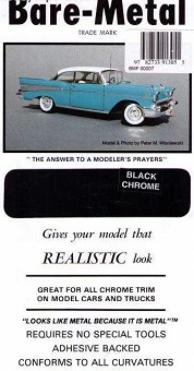 Modellbau BMF00007 Bare Metal - Black chrome Folie 
