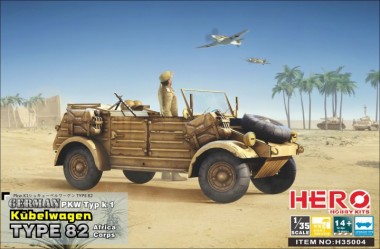Modellbau H35004 Kubelwagen Type82 (Africa Korps MG34 ... 