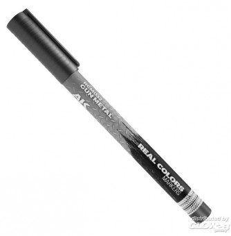 Modellbau RCM032 AK Lackstift: Gun Metall 