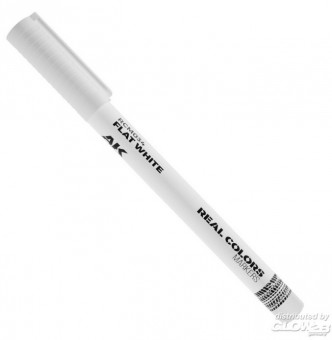 Modellbau RCM034 AK Lackstift: weiß matt 