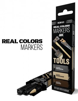 Modellbau RCM101 AK: Set 3 Real Colors Marker Tools 