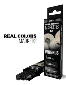 Modellbau RCM102 AK: Set 3 Real Colors Marker Wheels 