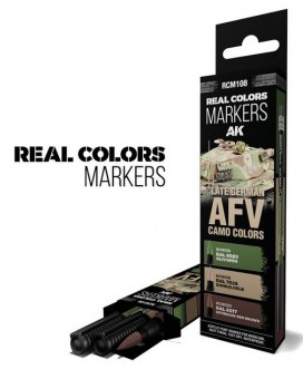 Modellbau RCM108 AK: Set 3 Real Colors Marker Late German 