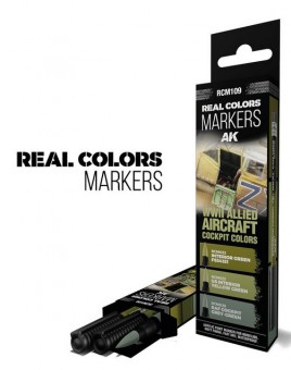 Modellbau RCM109 AK: Set 3 Real Colors Marker WWII Allied 
