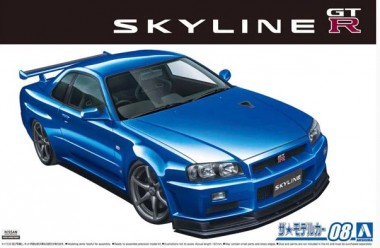 Aoshima 05858 Nissan BNR34 Skyline GT-R V-Spec II '02 