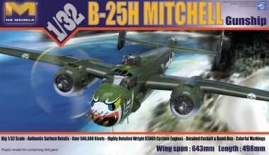 HongKong Models 01E03 B-25H Mitchell Gunship 