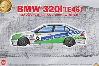 Nunu Model Kit. PN24041 BMW 320i E46 2001 Macau Gear Race Winner 