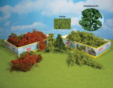 Heki 1631 15 Büsche und Bäume hellgrün 